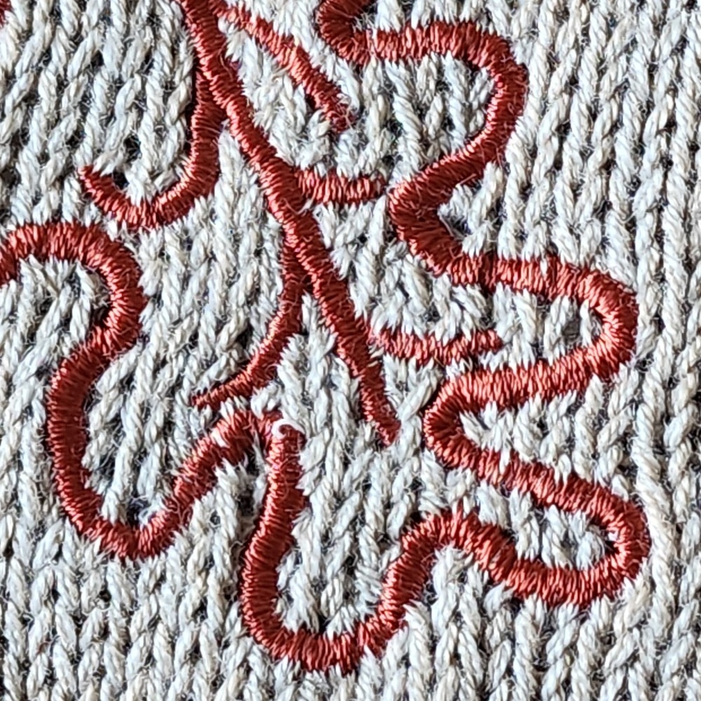 NEW Sweater Vest Womens XL Beige Embroidered Leaf Autumn Cottagecore Fall Indie - Picture 7 of 15